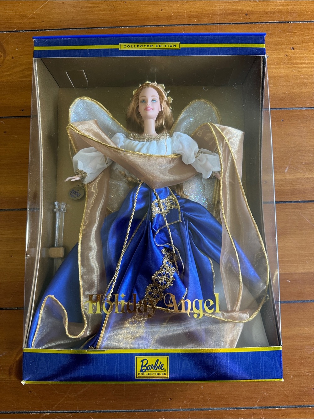 Vintage Barbie Holiday Angel Doll - Blue, Gold & White